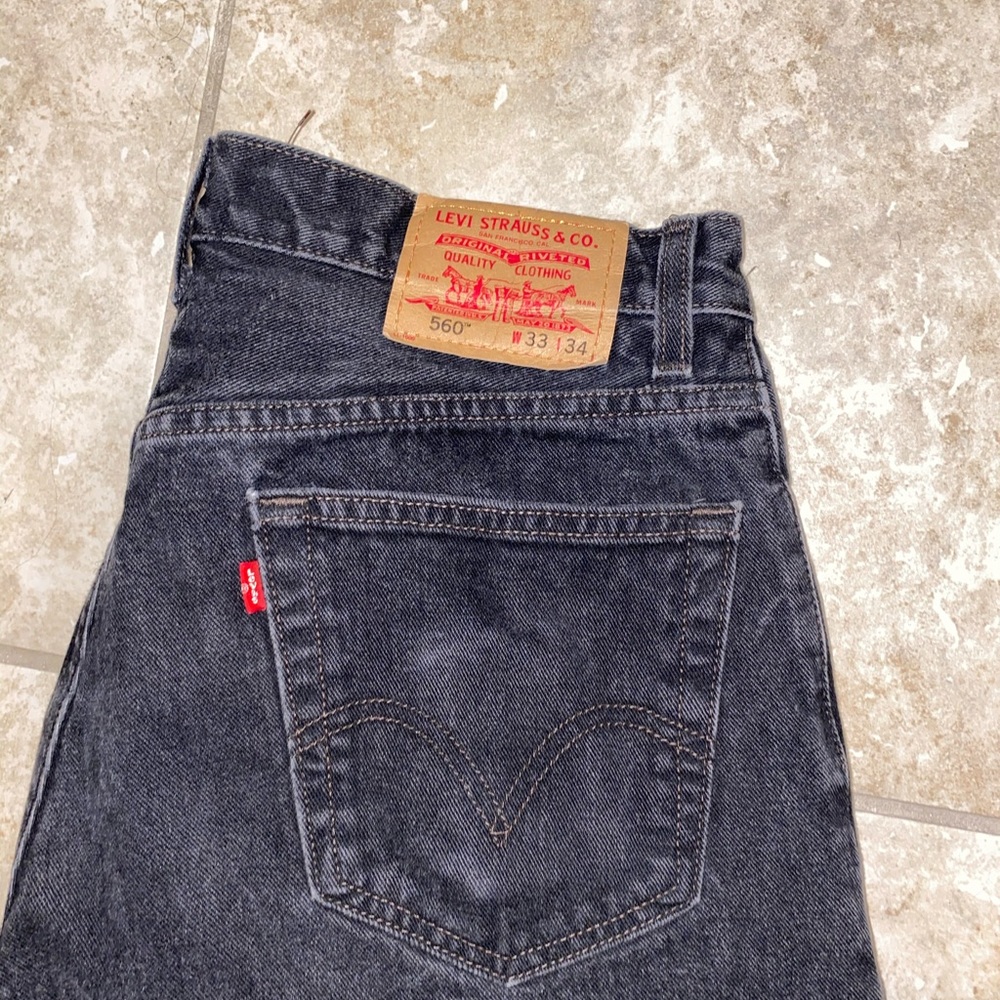 Vintage Levi 560 black jeans